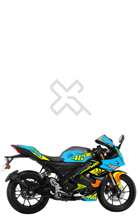 R15 M Shark Sticker | R15 V4 Shark Sticker